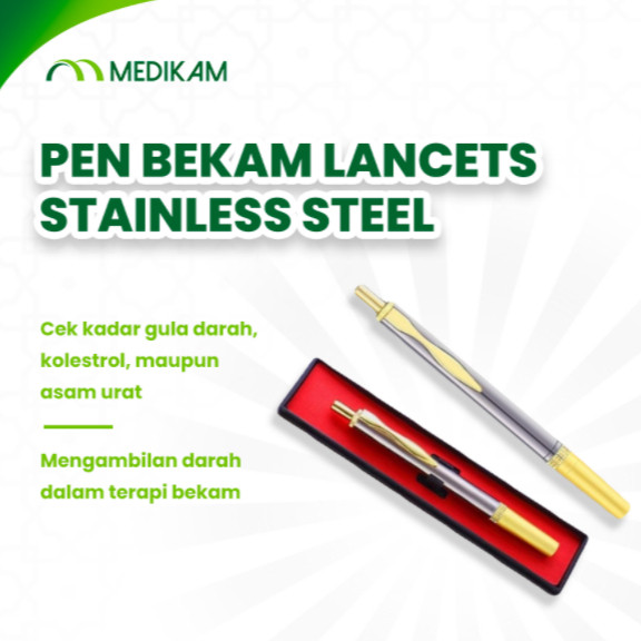 *Ready Stock* Medikam Hijamah Pen Bekam Lancets Hijamah Jarum Bekam Stainless Steel