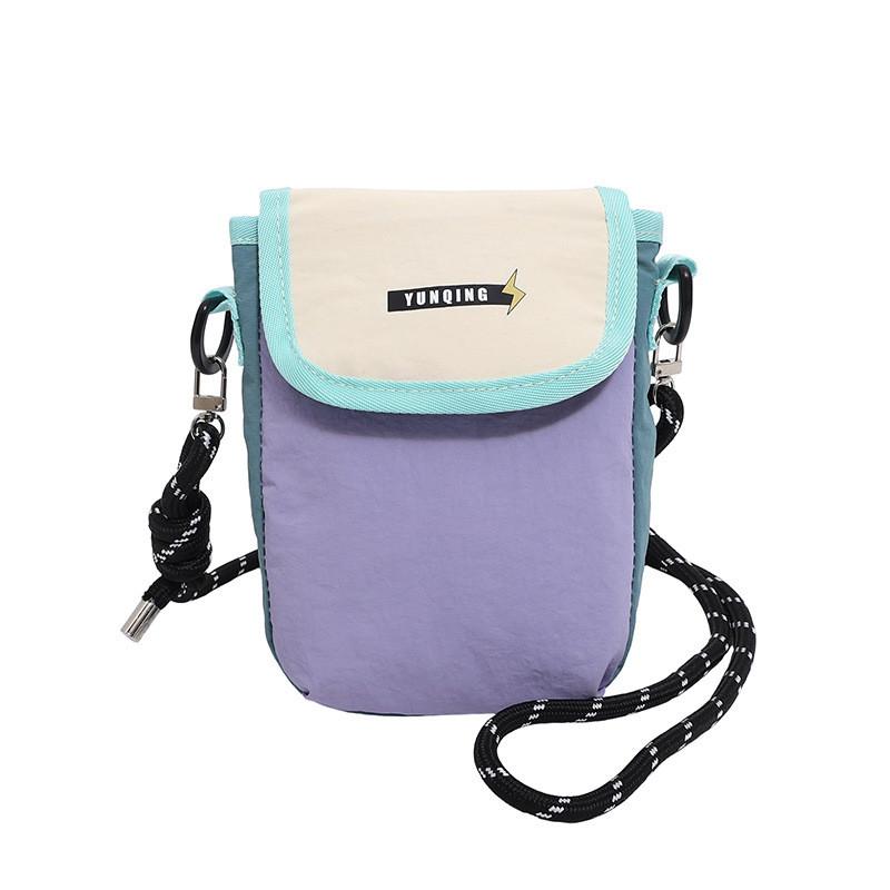 Tas selempang gaya baru, tas ponsel sederhana, tas wanita kasual minimalis bergaya Jepang.