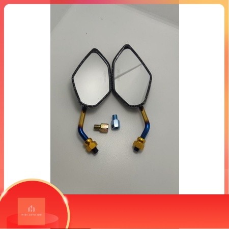 NEW Spion Beat Mini Karbon Twotone - Spion Honda Karbon Tangkai Mini Twotone Beat Vario Scoopy Pcx S