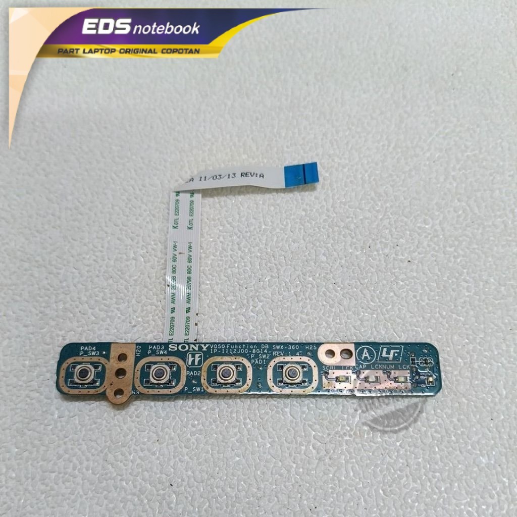 Board Power Swith ON SONY PCG-61711W VPCCA VPCCA15FG MBX-239 V050