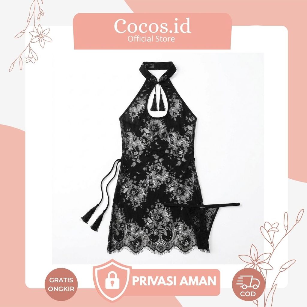 Cocos CCS54 Baju Chinese Cosplay Cheongsam China Woman Baju Tidur Dinas Malam Kosplay Wanita