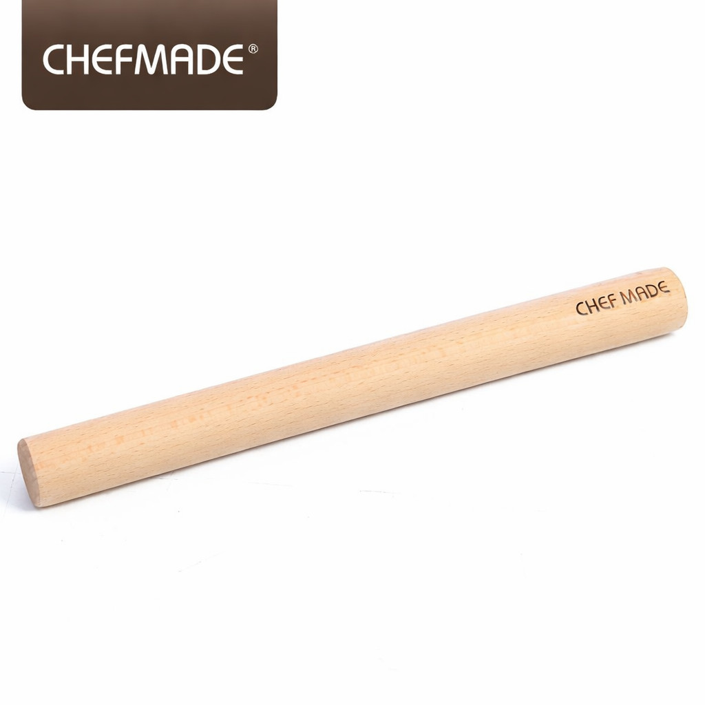 Chefmade WK9261 - Rolling Pin Kayu / Wooden Rolling Pin Panjang 24.5cm