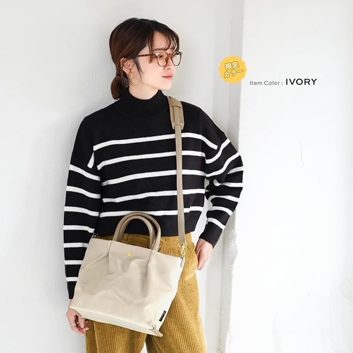 Legato Largo LH-L0002Z 2-Way Shoulder Bag, A5, Water Repellent, Shoulder Easy, 2-Way Shoulder Bag Or