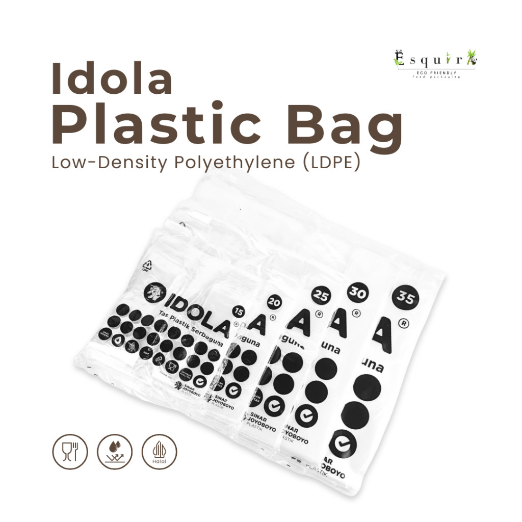(HEGO)Kantong Kresek Plastik PE Idola Transparant PEX