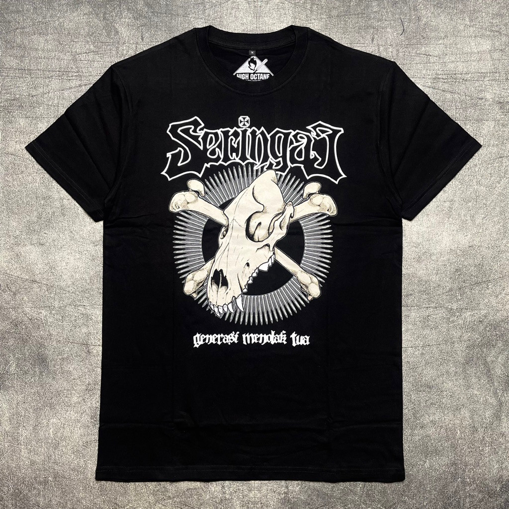 Tshirt SERINGAI - GENERASI MENOLAK TUA Official Merchandise