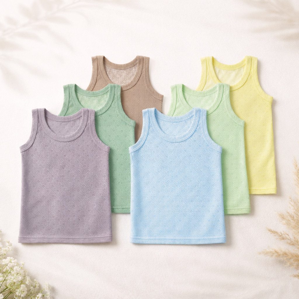Singlet Bayi Kaos Kutang Anak Laki Perempuan Kaos Dalam Bayi Anak Segala Umur