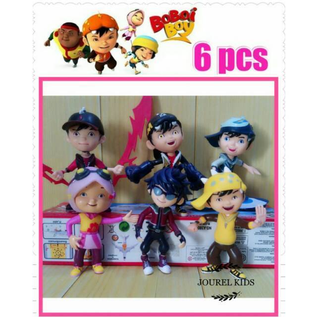 Mainan boneka figure Boboiboy hiasan kue topper cake miniatur