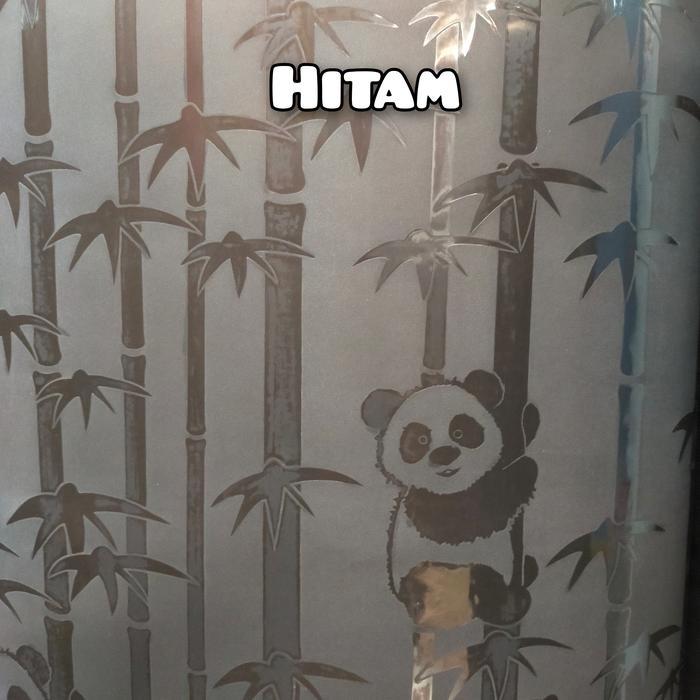 Fiber pagar plastik penutup pagar motif bambu lite - Putih