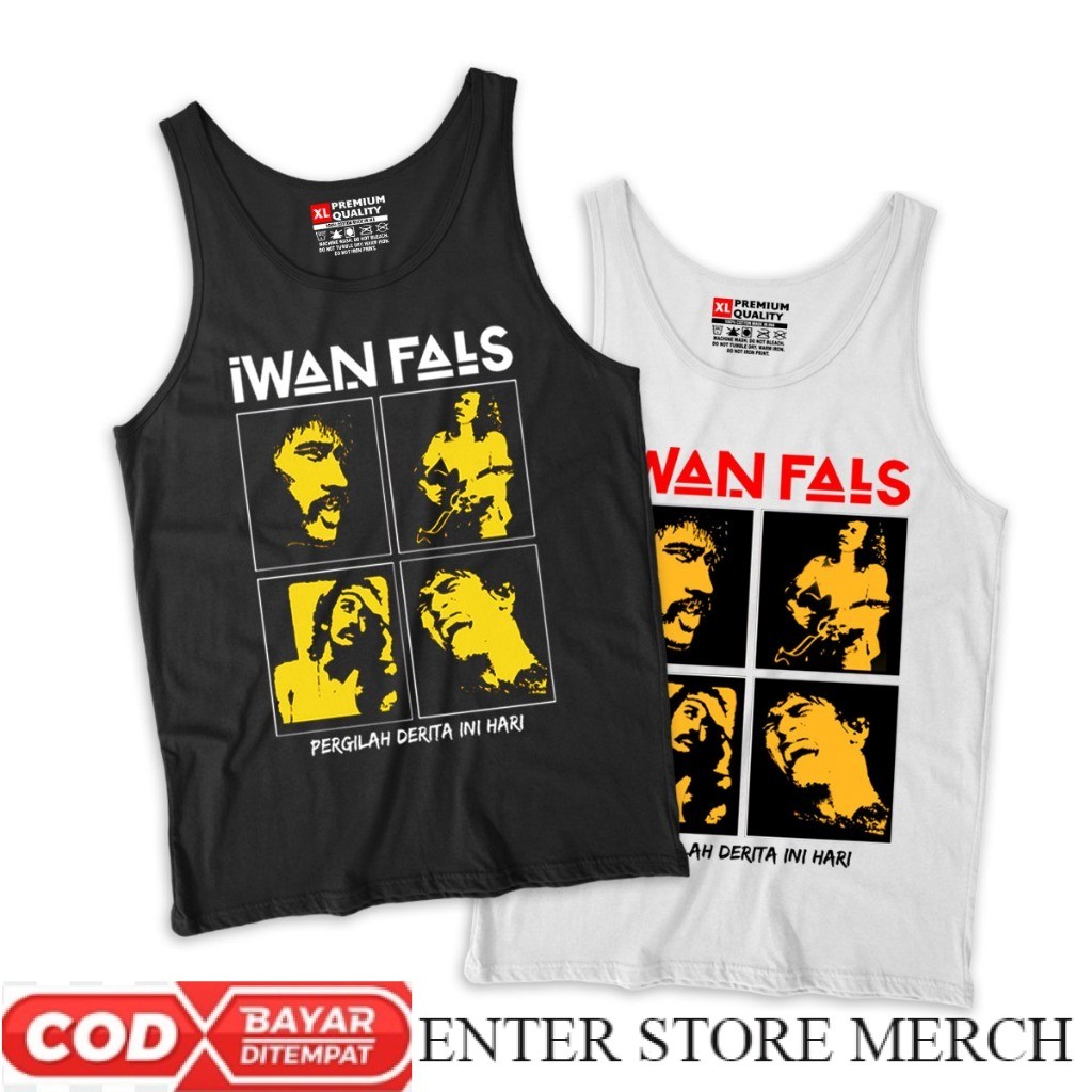 ENTERSTOREMERCH Kaos Lekbong Pria Wanita Iwan Fals Libur Kecil Kaum Kusam | Baju Lekbong Distro Iwan