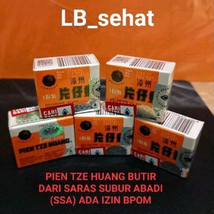 Pien Tze Huang Butir Besar/Obat Cina Pien Tze Huang Dari SSA/Obat Herbal Pien Tze Huang 3 g