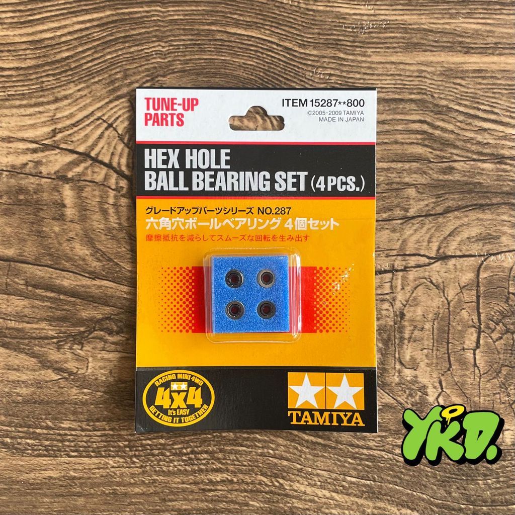 15287 Hex Hole Ball Bearing set (4pcs) - Original Tamiya