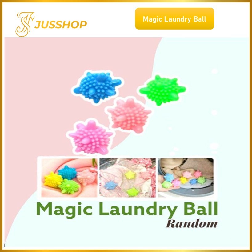 (GROSIRAN) Magic Laundry Ball Bola Karet Pembersih Baju Mesin Cuci Pengering