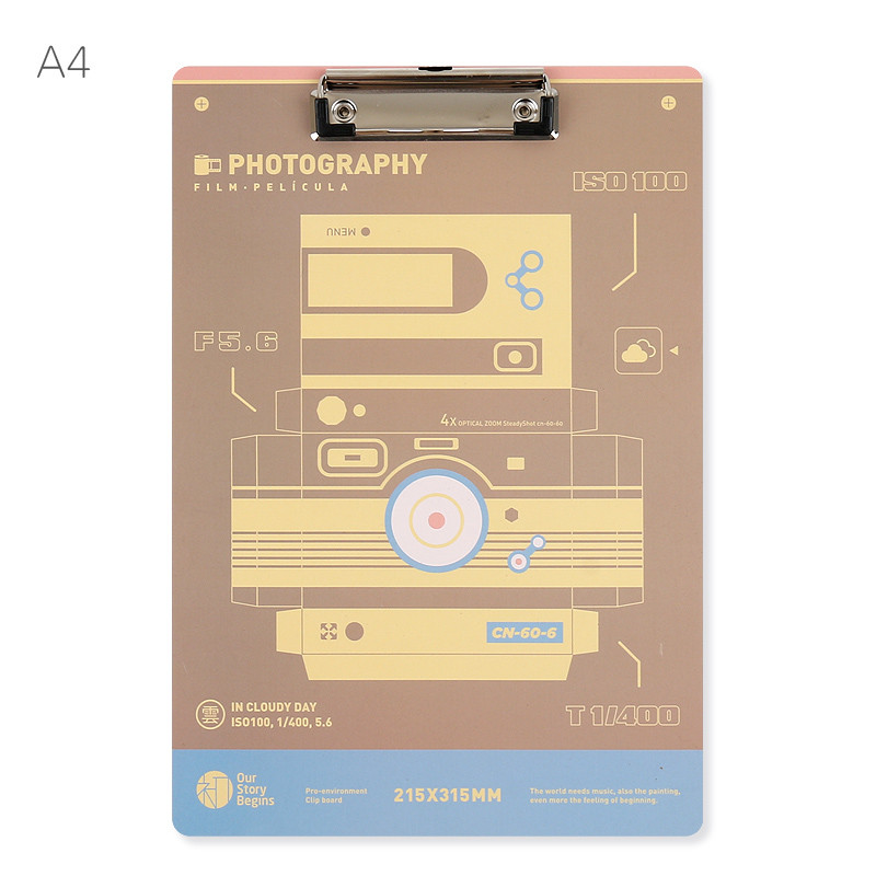 Clipboard A4 Warna ATK Papan Jalan Fleksibel Ringan Papan Ujian Folio Bisa Digantung Aesthetic Anti 