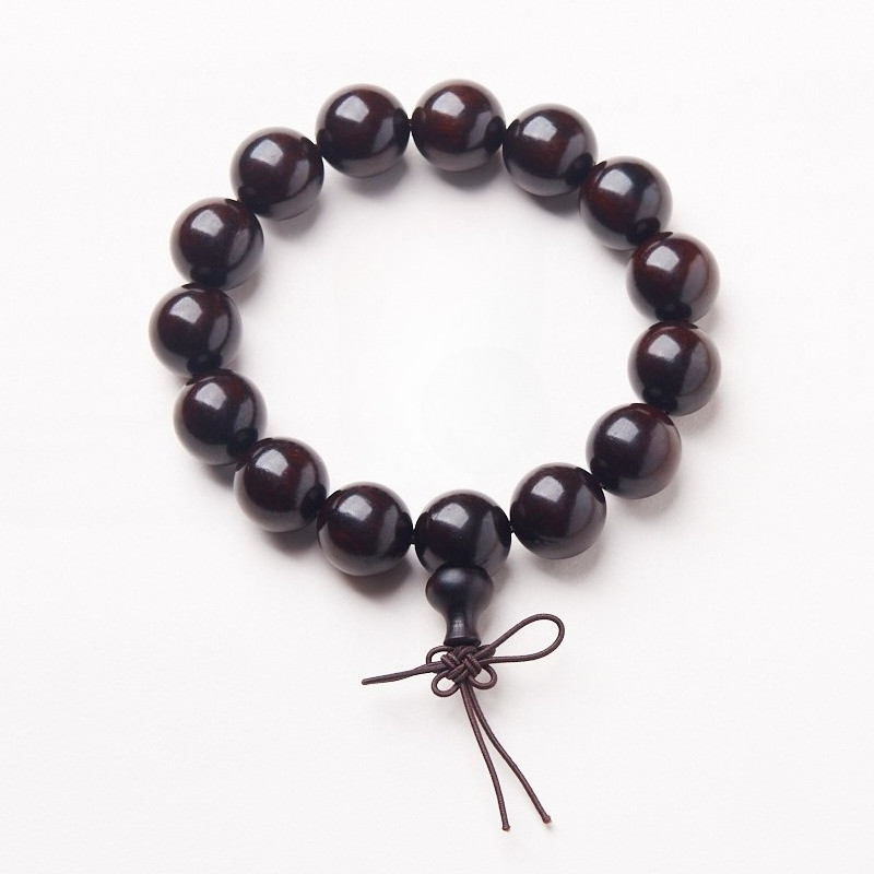 Gelang cendana merah lobular India alami 15MM kaca minyak tinggi bagian bawah Gelang Wenwan 15 pcs