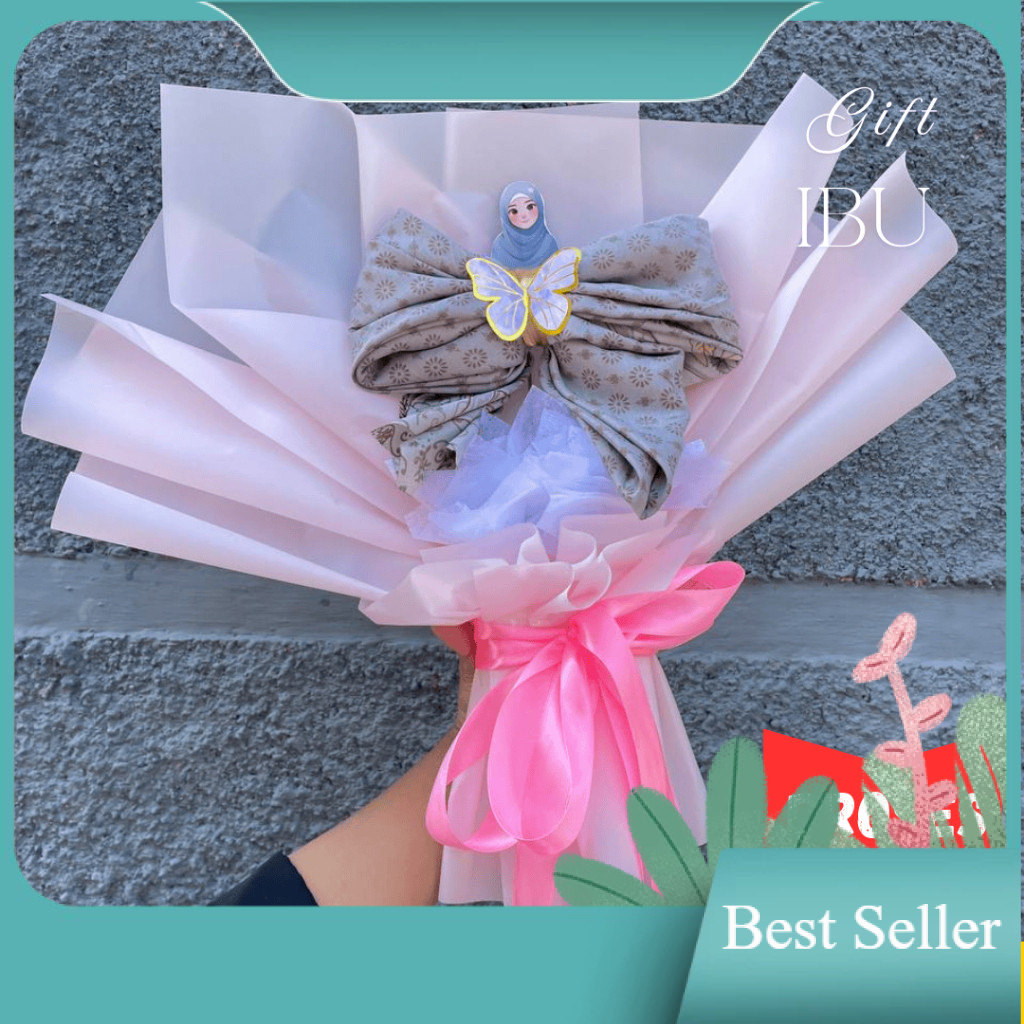 Kado Hari Ibu Happy Mothers Day Gift Buket Hijab Hadiah Untuk Hari Guru Teacher day Ibunda Mama Spes
