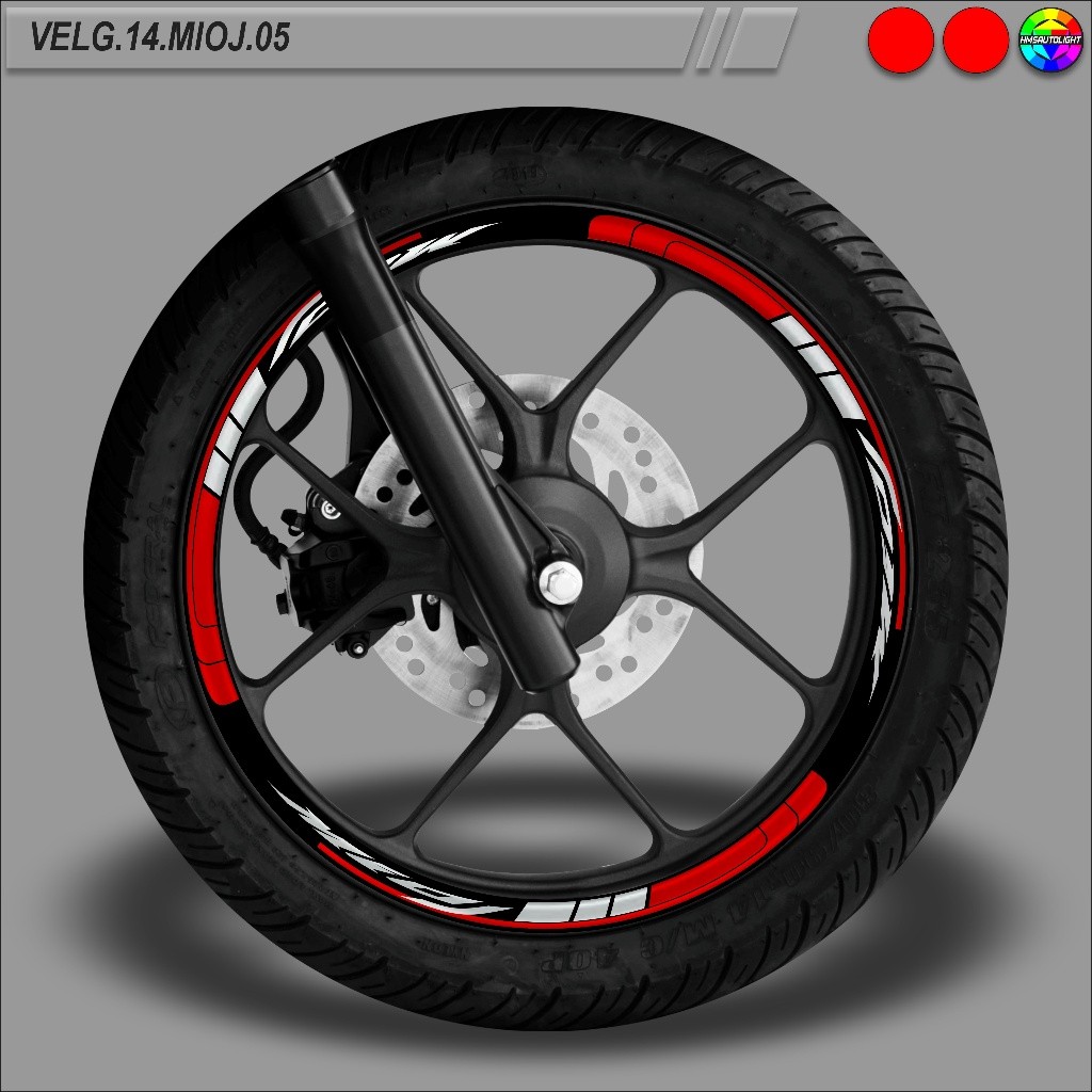 STICKER VARIASI VELG MOTOR RING 14 SEMUA TYPE MIO J 05