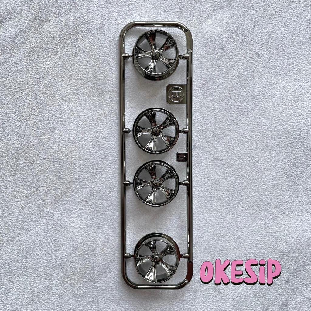 Velg Medium A Spoke Black Plated Original Tamiya