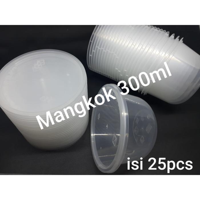 Thinwall Mangkok 300ml 300 ml BULAT Mangkuk Box Kotak Makanan Plastik