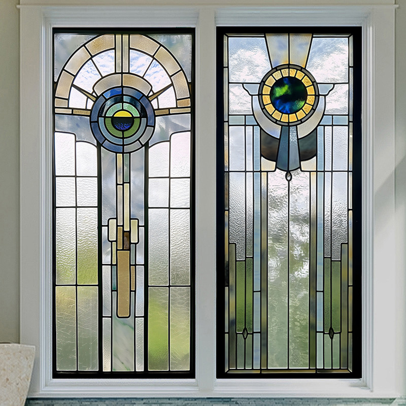 Glass Window Film Antiexposure Film Frosted Film Glass Window Antipeeping  Stained Glass  Window Tin