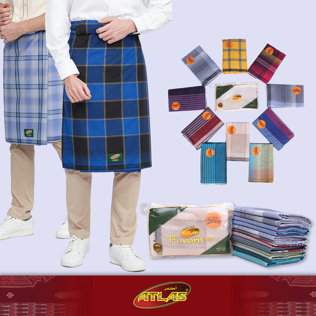 Grosir 10 Pcs Sarung Sampin ATLAS Favorit