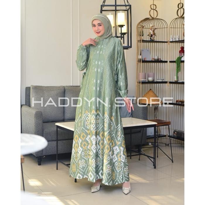 Gamis Lebaran Terbaru Gamis silk premium Ukuran M - 6L /Gamis Pesta Motif /Gamis Lembut Simple Musli