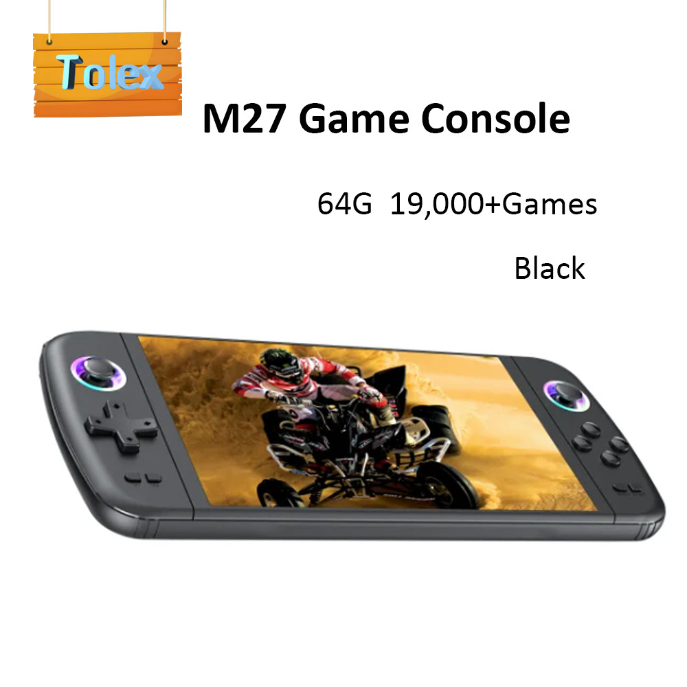 Tolex M27 Handheld Game Console 7.0' Big Screen Simulators 19,000+Games Portable Retro Video Game Co