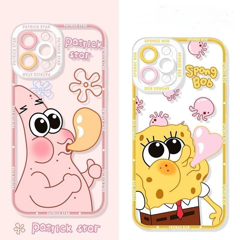 COD Phone case for Samsung  A03 A05 A10 A11 A12 A14 A15 A33 A25 A32 A35 A50 A52 A55 A72 Pola SpongeB
