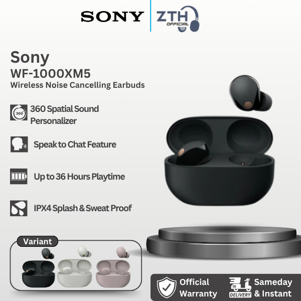 Sony WF-1000XM5 / WF1000XM5 / WF 1000 XM5 - ANC TWS Bluetooth Earbuds