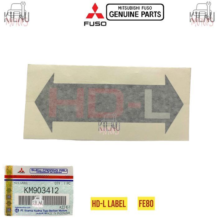 Sticker Stiker Label HD-L HDL Original Mitsubishi Canter KM903412