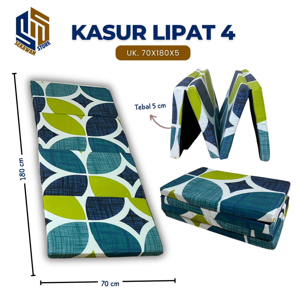 everleafco - KASUR LIPAT 4 UK. 70X180X5, KASUR LANTAI KASUR MURAH