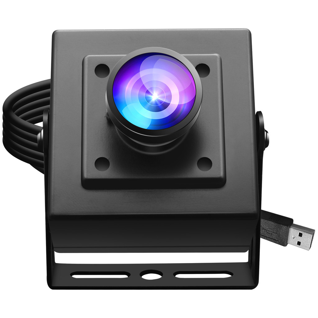 ELP 1200P 90fps Color Global Shutter Webcam With Wide Angle No Distortion Lens AR0234 UVC 2MP Mini P