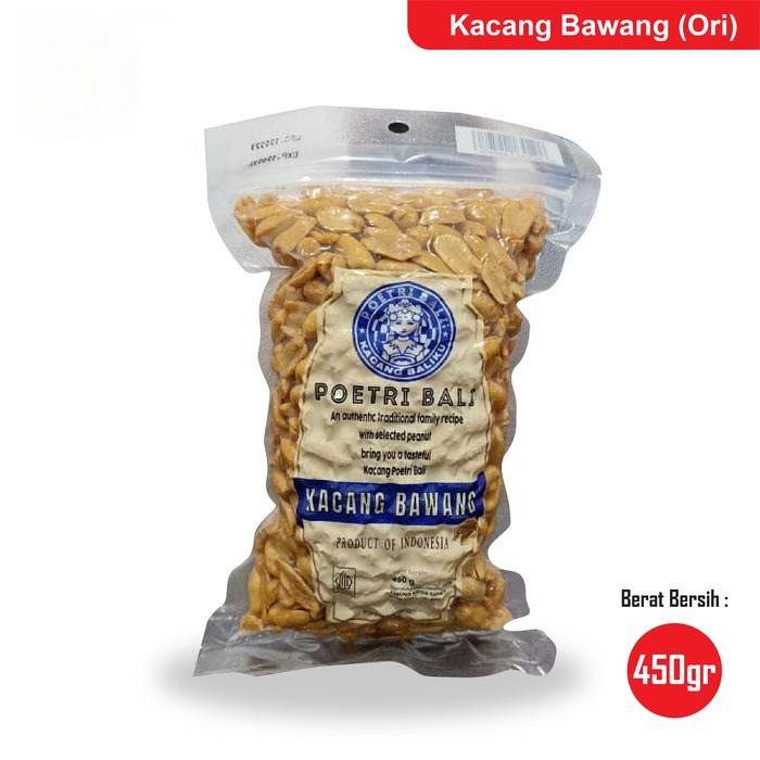 Poetri Bali Kacang Bawang Original 450gr - Kacang Bawang Bali Ori