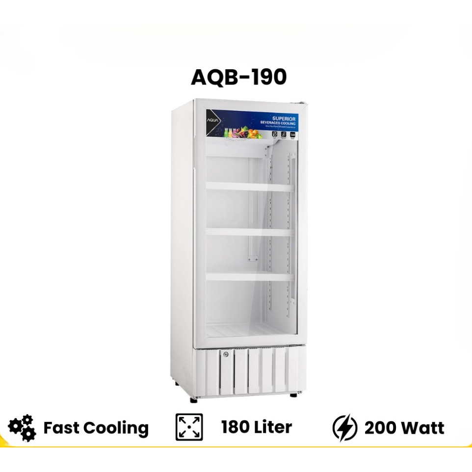 SHOWCASE AQUA AQB190 FASTCOOL 180 LITER 3 RAK