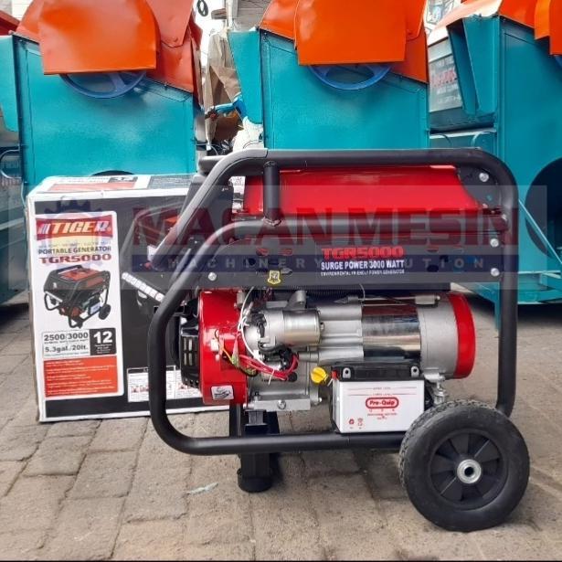 MESIN GENSET BENSIN TIGER 5000E OUTPUT 3000 WATT