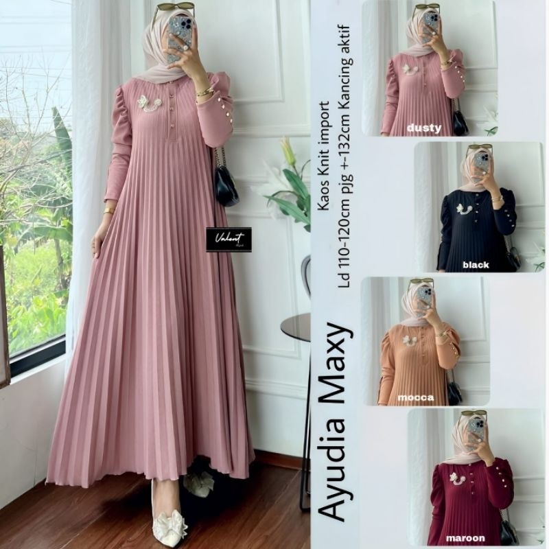 ada grup reseller mau join tanyakan admin alya store Ayudia Maxy   Valent Gamis Polkadot ginal alya 