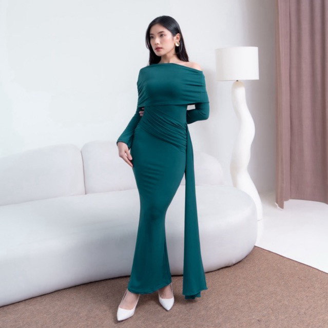 FAYANNA SHAWL SABRINA DRESS