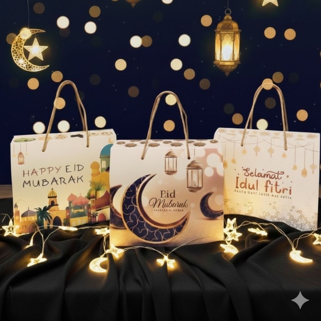 Box Hampers Lebaran / Paperbag Lebaran / Gable Box Lebaran / Tas Kado Lebaran Harga Murah