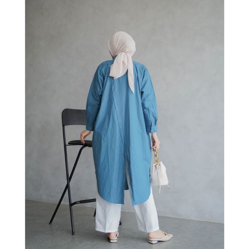 Kemeja Wanita Linen /  Dwyne Tunik