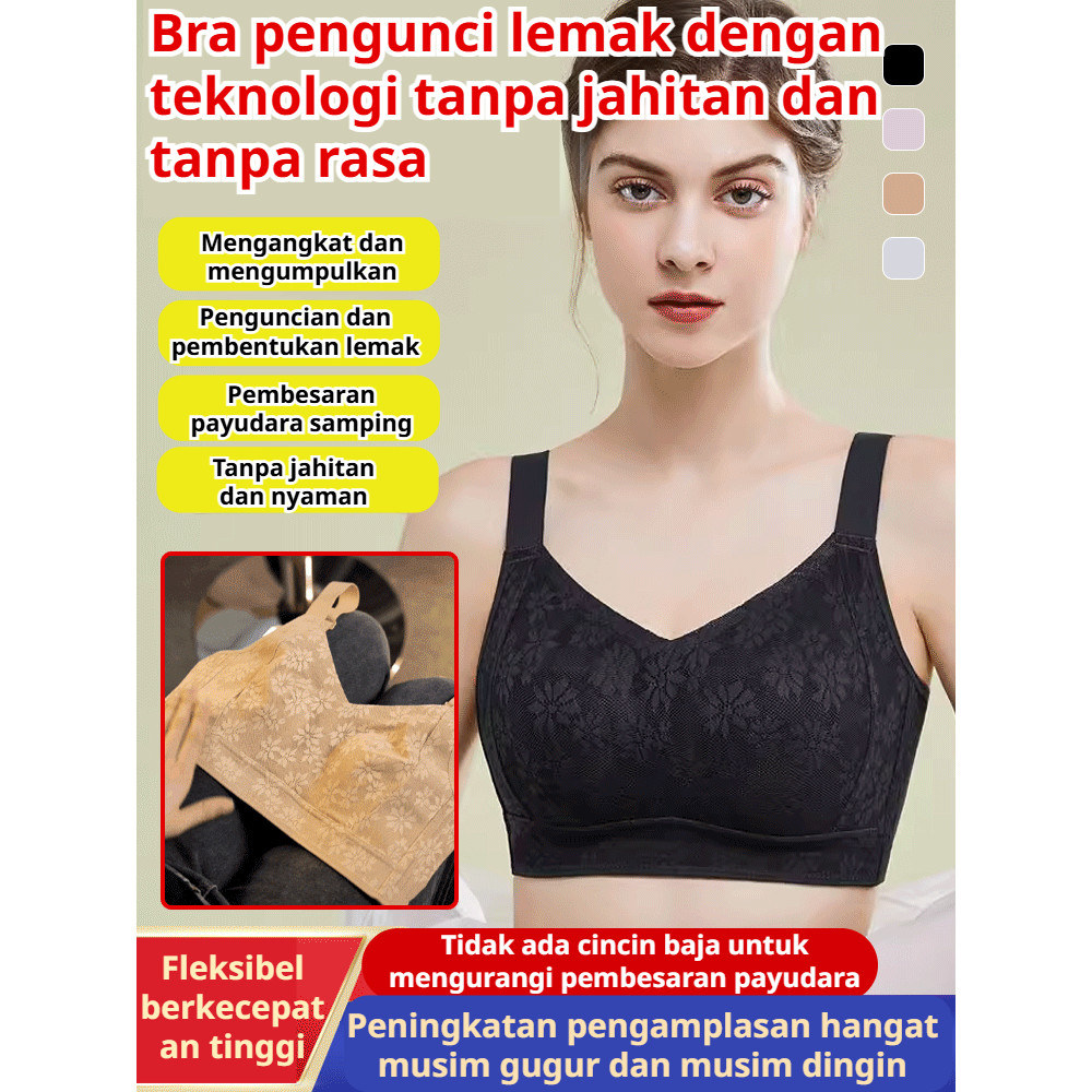 Nyaman Tanpa Jahitan & Teknologi Lock Lemak  SL Bra Nyaman Tanpa Bekas / Bra Tanpa Busa / Bra Wirele