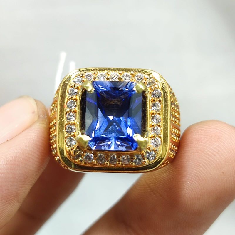 TERLARIS BATU ROYAL KING BLUE SAFIR ASLI BANGKOK KEKERASAN 9 MOHS TOP QUALITY SIAP PAKAI