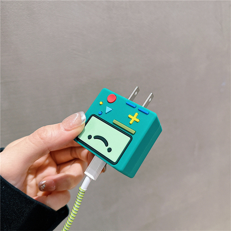 Korea Cute Game Console Soft Silicone Charger Protective Case For IPhone 11 13 14 18W-20W Fast Charg