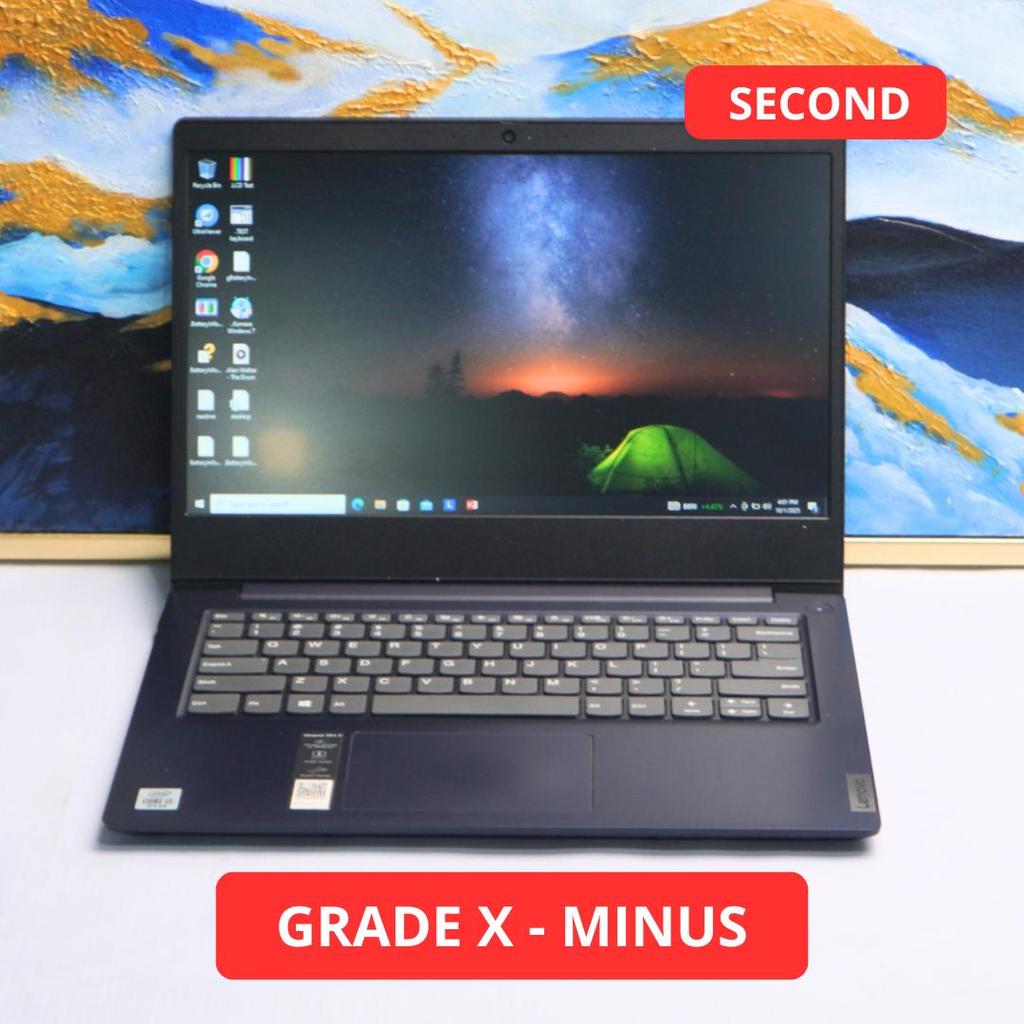 LENOVO 81WA PENTIUM 6405U 4 GB (14") GRADE X - MINUS LAPTOP SECOND ORIGINAL SINAR MUTIARA CELL
