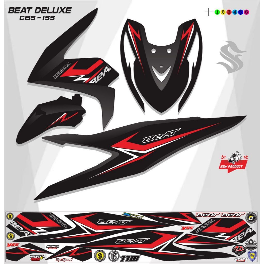 VARIASI STICKER MOTOR BEAT DEELUXE / BEAT CBS STREET 2021