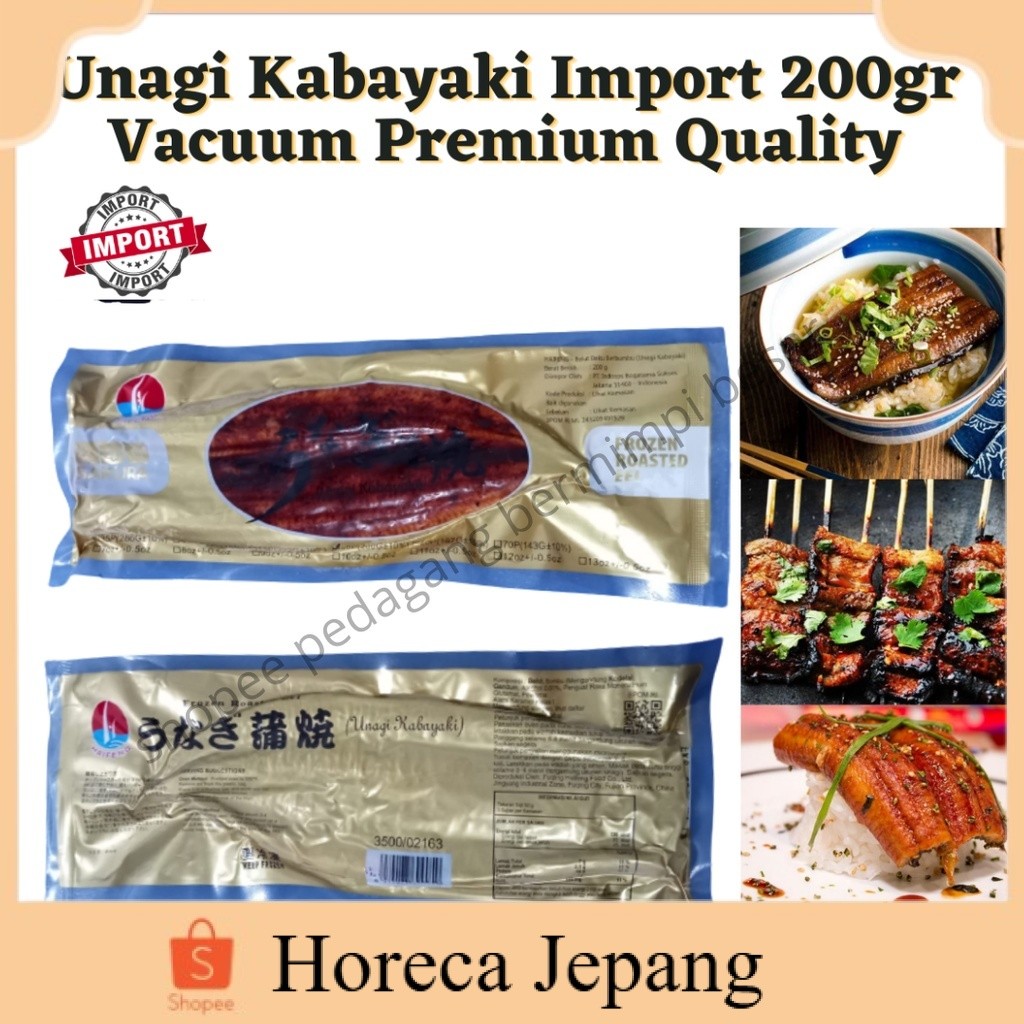 Unagi Kabayaki 200gr Vacuum Premium Quality /  Unagi/ unagi kabayaki
