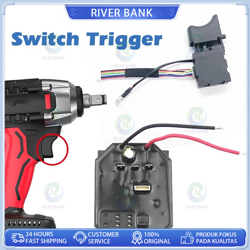 Saklar Modul Impact Wrench JLD Esc Speed Controller Impact Wrench Drill Brushless JLD Switch