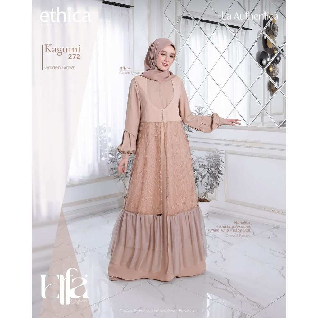 ETHICA GAMIS DEWASA  KAGUMI 272 GOLDEN BROWN