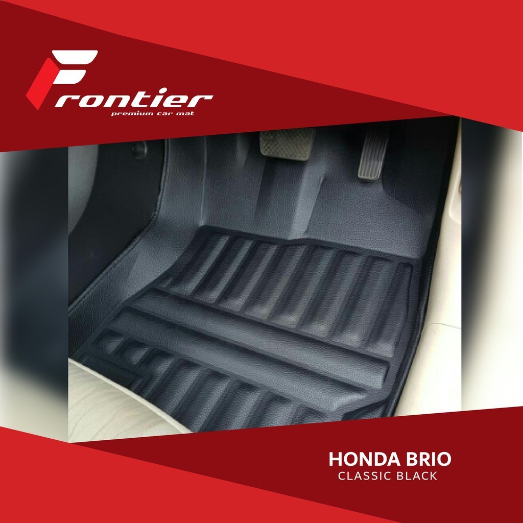 PRE ORDER Karpet Mobil 5D Classic Black Honda BRIO Elegant, Anti Air, Presisi | Frontier