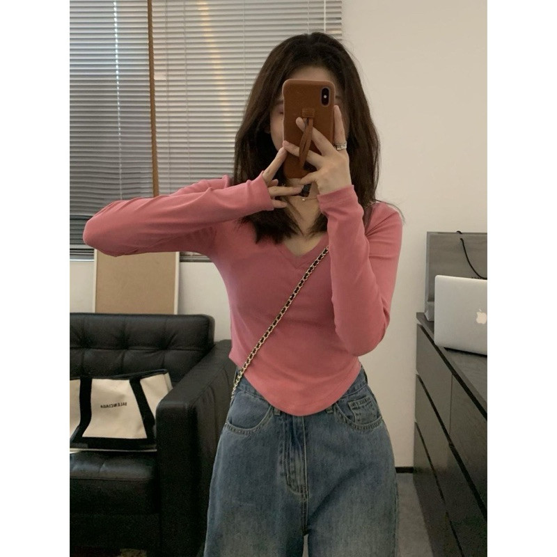 VICTORY - BAJU ATASAN WANITA- Longsleeve DEBIAN (LD 88, P 52)