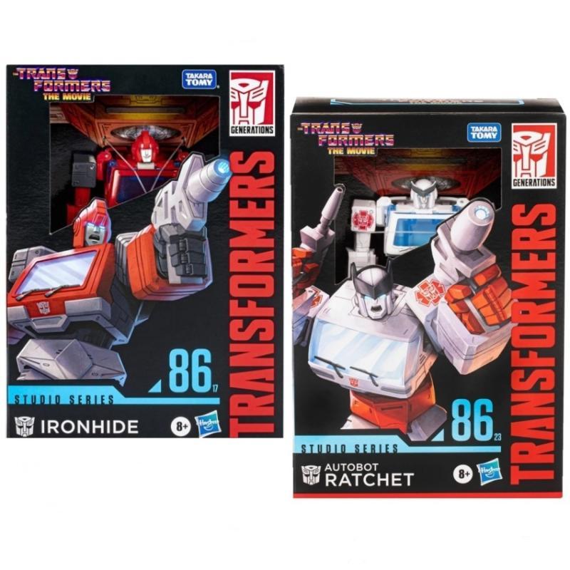 Hasbro Transformers Studio Series SS86-17 Voyager Ironhide SS86-23 Voyager Autobot Ratchet Action Fi
