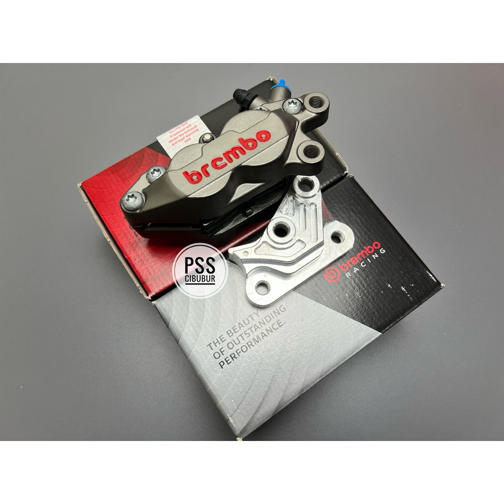 KALIPER  BREMBO 4 PISTON  RX KING NEW RXK OLD RXS RXZ PLUS BREKET DISC 300 MM 4P AXIAL 1 PIN BREMBO 